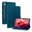 For Lenovo Tab P12 12.7 Lily Embossed Leather Tablet Case(Dark Blue) - Lenovo by PMC TechLife | Online Shopping South Africa | PMC TechLife | Buy Now Pay Later Mobicred