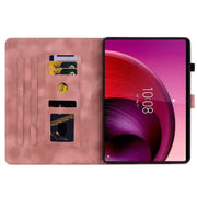 For Lenovo Tab M10 5G 2023 Lily Embossed Leather Tablet Case(Pink)