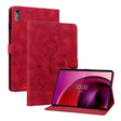 For Lenovo Tab M10 5G 2023 Lily Embossed Leather Tablet Case(Red) - Lenovo by PMC TechLife | Online Shopping South Africa | PMC TechLife | Buy Now Pay Later Mobicred