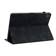 For Lenovo Tab M8 4th Gen TB300FU Lily Embossed Leather Tablet Case(Black)