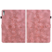 For Lenovo Tab P11 Gen 2 11.5 Lily Embossed Leather Tablet Case(Pink)