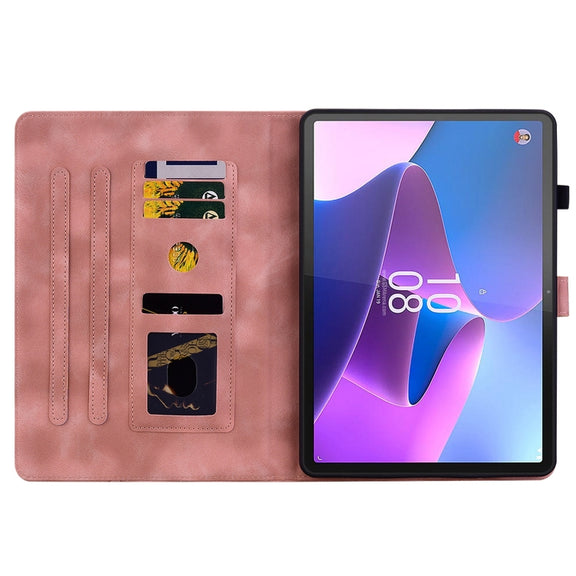 For Lenovo Tab P11 Gen 2 11.5 Lily Embossed Leather Tablet Case(Pink)