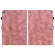 For Lenovo Tab M10 HD Gen2 Lily Embossed Leather Tablet Case(Pink)