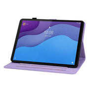 For Lenovo Tab M10 HD Gen2 Lily Embossed Leather Tablet Case(Purple)