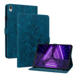 For Lenovo M10 Plus 10.3 Lily Embossed Leather Tablet Case(Dark Blue) - Lenovo by PMC TechLife | Online Shopping South Africa | PMC TechLife | Buy Now Pay Later Mobicred