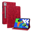 For Lenovo Tab P12 12.7 2025 Lily Embossed Leather Tablet Case(Red) - Lenovo by PMC TechLife | Online Shopping South Africa | PMC TechLife | Buy Now Pay Later Mobicred