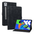 For Lenovo Tab P12 12.7 2025 Lily Embossed Leather Tablet Case(Black) - Lenovo by PMC TechLife | Online Shopping South Africa | PMC TechLife | Buy Now Pay Later Mobicred