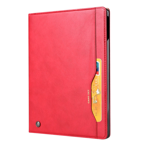 For iPad Pro 13 2024 Knead Skin Texture Horizontal Flip Leather Smart Tablet Case(Red)