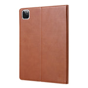 For iPad Pro 13 2024 Knead Skin Texture Horizontal Flip Leather Smart Tablet Case(Brown)