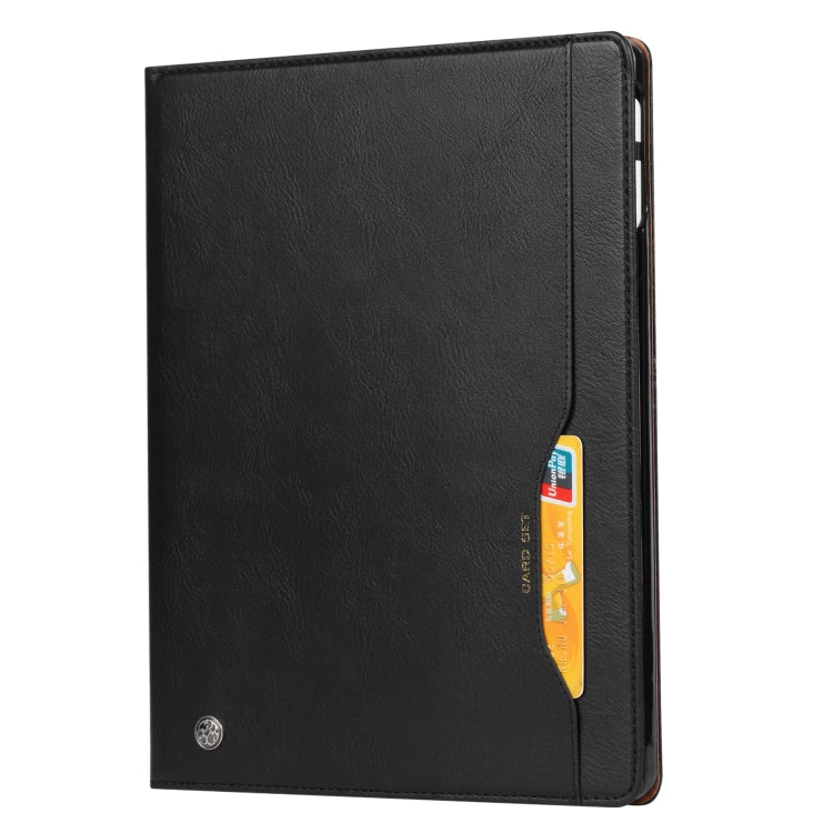 For iPad Pro 11 2024 Knead Skin Texture Horizontal Flip Leather Smart Tablet Case(Black)