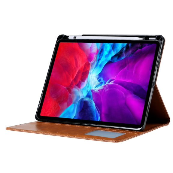 For iPad Pro 11 2024 Knead Skin Texture Horizontal Flip Leather Smart Tablet Case(Red)