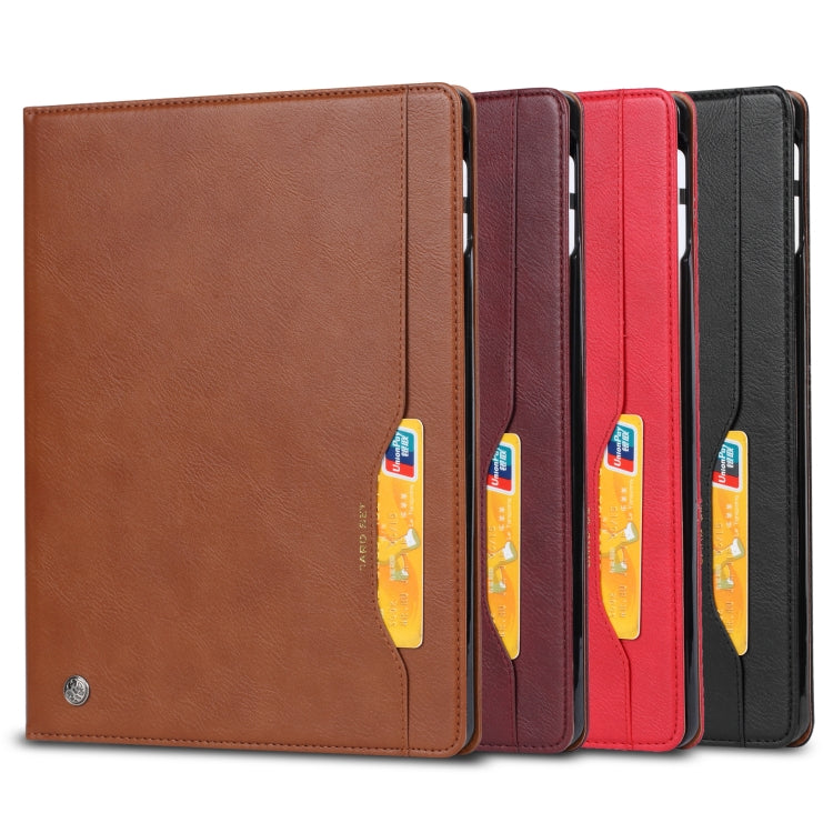 For iPad Pro 13 2024 Knead Skin Texture Horizontal Flip Leather Smart Tablet Case(Red)