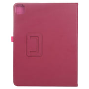 For iPad Air 11 2025 / 2024 Litchi Texture Solid Color Leather Tablet Case(Rose Red)