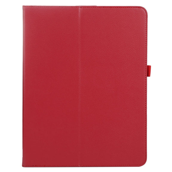 For iPad Air 11 2024 Litchi Texture Solid Color Leather Tablet Case(Red)