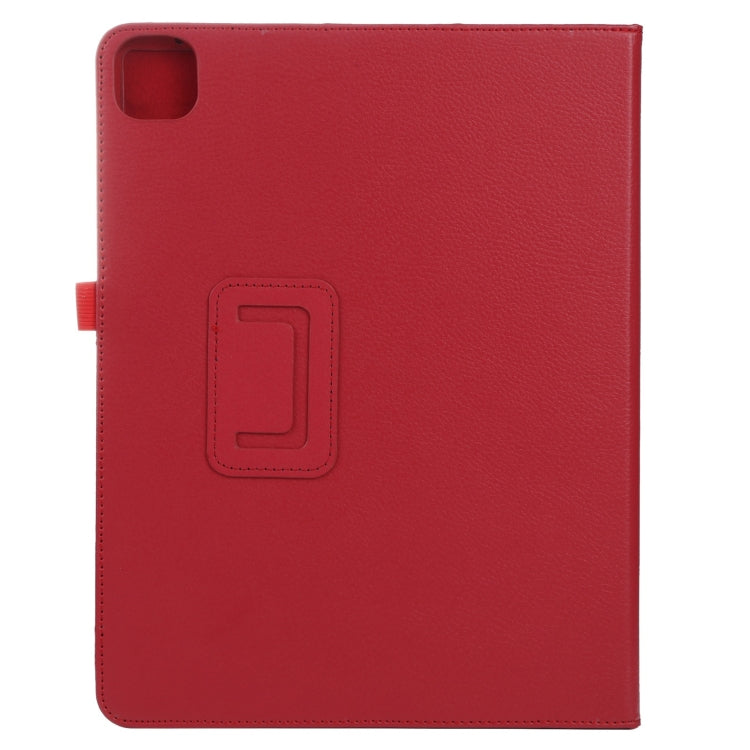 For iPad Air 11 2024 Litchi Texture Solid Color Leather Tablet Case(Red)