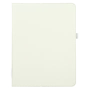 For iPad Air 11 2024 Litchi Texture Solid Color Leather Tablet Case(White)