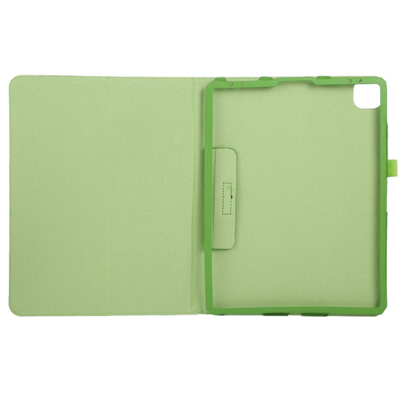 For iPad Pro 11 2024 Litchi Texture Solid Color Leather Tablet Case(Green)