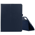 For iPad Pro 11 2024 Litchi Texture Solid Color Leather Tablet Case(Dark Blue) - iPad Pro 11 2024 Cases by PMC TechLife | Online Shopping South Africa | PMC TechLife | Buy Now Pay Later Mobicred