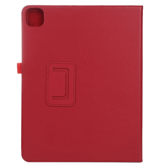 For iPad Pro 11 2024 Litchi Texture Solid Color Leather Tablet Case(Red)