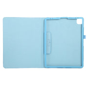 For iPad Pro 11 2024 Litchi Texture Solid Color Leather Tablet Case(Sky Blue)