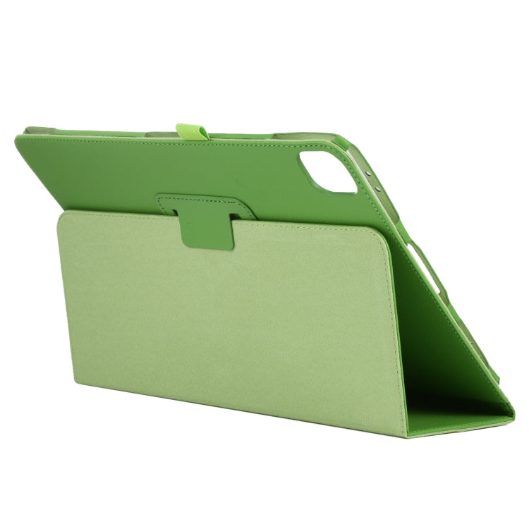 For iPad Pro 13 2024 Litchi Texture Solid Color Leather Tablet Case(Green)