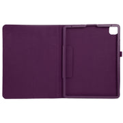 For iPad Pro 13 2024 Litchi Texture Solid Color Leather Tablet Case(Purple)