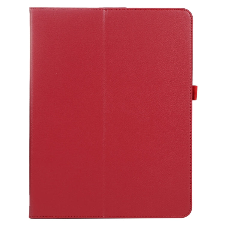 For iPad Pro 13 2024 Litchi Texture Solid Color Leather Tablet Case(Red)