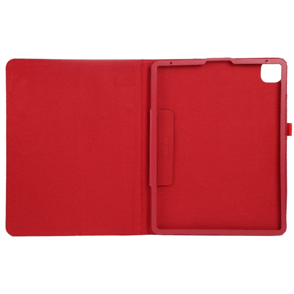 For iPad Pro 13 2024 Litchi Texture Solid Color Leather Tablet Case(Red)