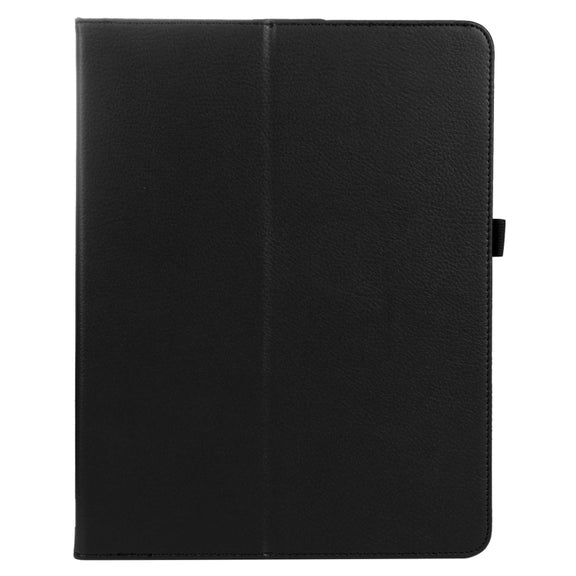 For iPad Pro 13 2024 Litchi Texture Solid Color Leather Tablet Case(Black)