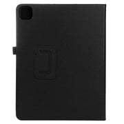 For iPad Pro 13 2024 Litchi Texture Solid Color Leather Tablet Case(Black)