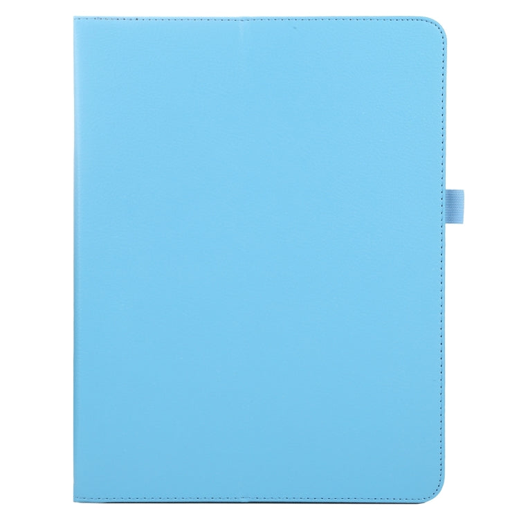 For iPad Pro 13 2024 Litchi Texture Solid Color Leather Tablet Case(Sky Blue)