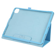 For iPad Pro 13 2024 Litchi Texture Solid Color Leather Tablet Case(Sky Blue)