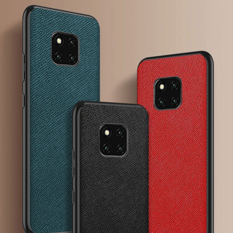 For Huawei Mate 60 Cross Texture PU Leather Phone Case(Dark Green)