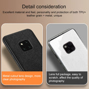 For Huawei Mate 60 Cross Texture PU Leather Phone Case(Dark Green)