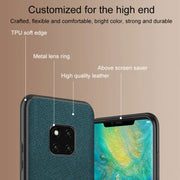 For Huawei Mate 60 Cross Texture PU Leather Phone Case(Dark Green)