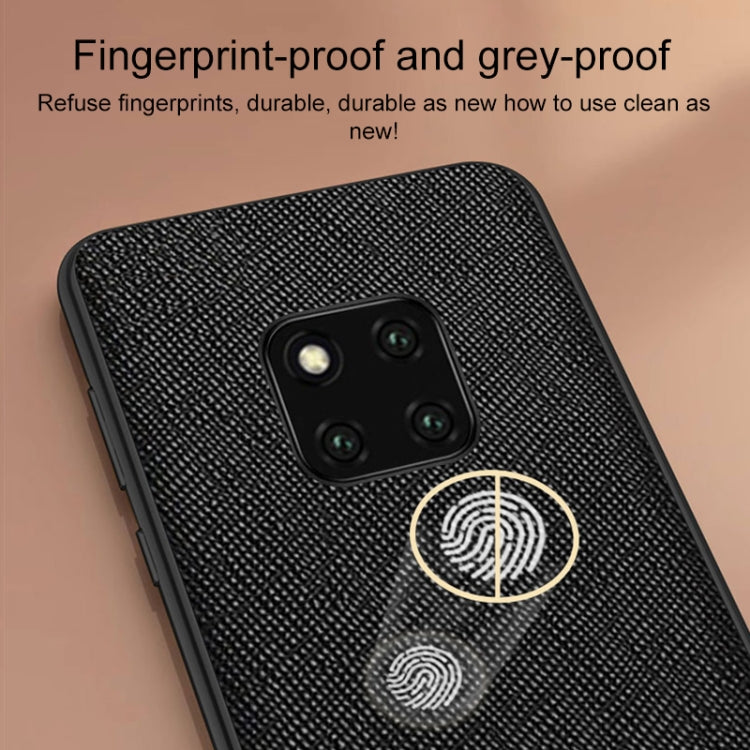 For Huawei Mate 60 Cross Texture PU Leather Phone Case(Dark Green)