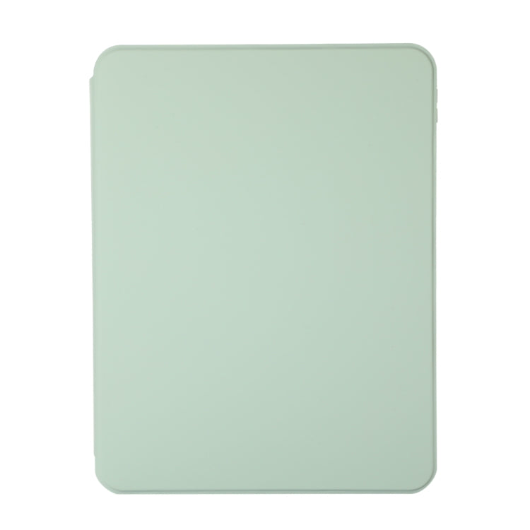 For iPad Pro 11 2024 2 in 1 Acrylic Split Rotating Leather Tablet Case(Matcha Green)