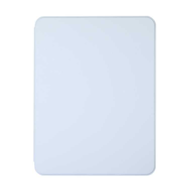 For iPad Pro 11 2024 2 in 1 Acrylic Split Rotating Leather Tablet Case(Ice Blue)