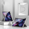 For iPad Pro 11 2024 2 in 1 Acrylic Split Rotating Leather Tablet Case(Grey) - iPad Pro 11 2024 Cases by PMC TechLife | Online Shopping South Africa | PMC TechLife | Buy Now Pay Later Mobicred