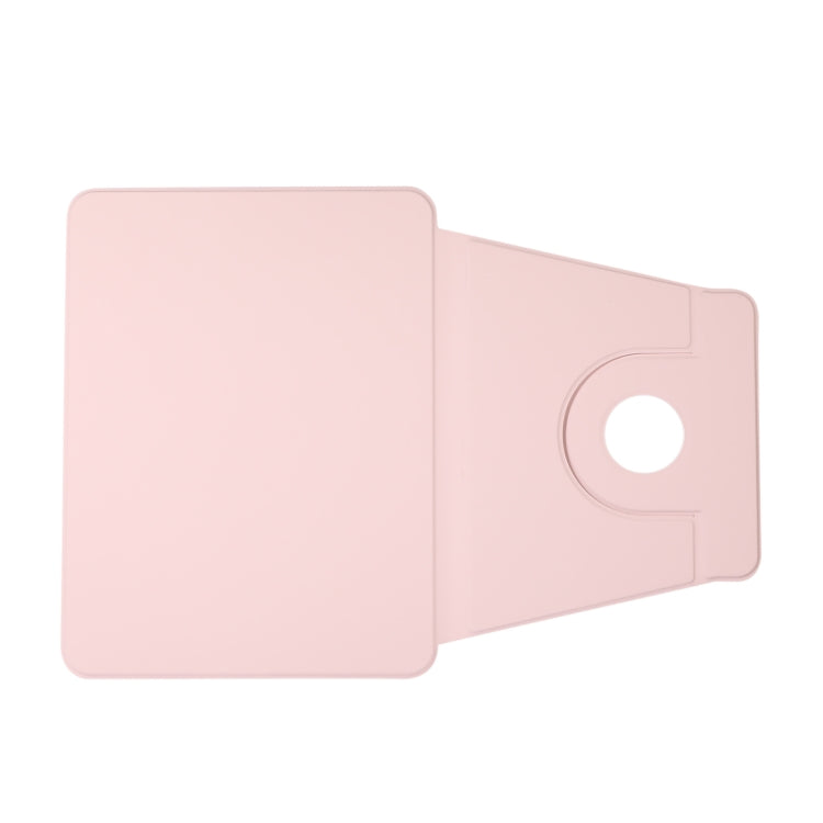 For iPad Pro 13 2024 2 in 1 Acrylic Split Rotating Leather Tablet Case(Pink)
