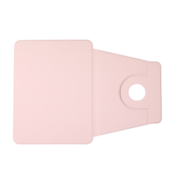For iPad Pro 13 2024 2 in 1 Acrylic Split Rotating Leather Tablet Case(Pink)