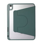 For iPad Pro 13 2024 2 in 1 Acrylic Split Rotating Leather Tablet Case(Pine Needle Green)