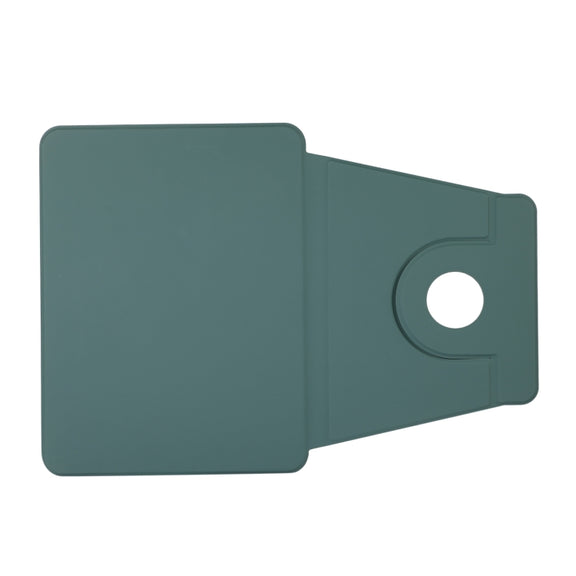 For iPad Pro 13 2024 2 in 1 Acrylic Split Rotating Leather Tablet Case(Pine Needle Green)