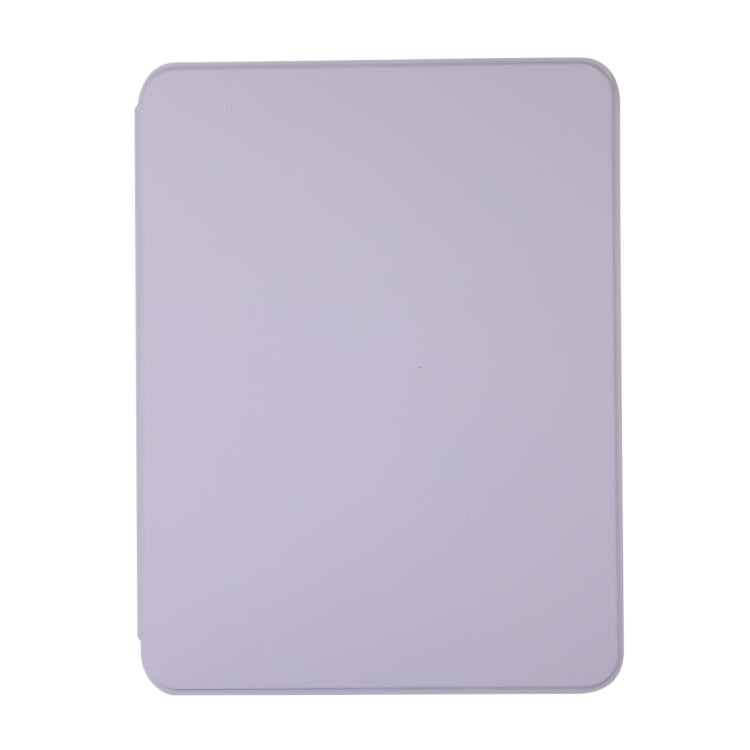 For iPad Pro 13 2024 2 in 1 Acrylic Split Rotating Leather Tablet Case(Lavender)