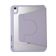 For iPad Pro 13 2024 2 in 1 Acrylic Split Rotating Leather Tablet Case(Lavender)