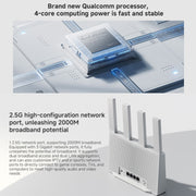 Xiaomi Router BE3600 WiFi7 2.5G Port Dual Band, US Plug(White)