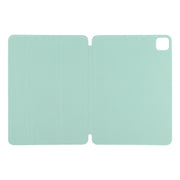 For iPad Pro 13 2024 Double-sided Clip Non-buckle Magnetic PU Smart Tablet Case(Light Green)