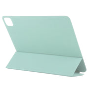 For iPad Pro 13 2024 Double-sided Clip Non-buckle Magnetic PU Smart Tablet Case(Light Green)