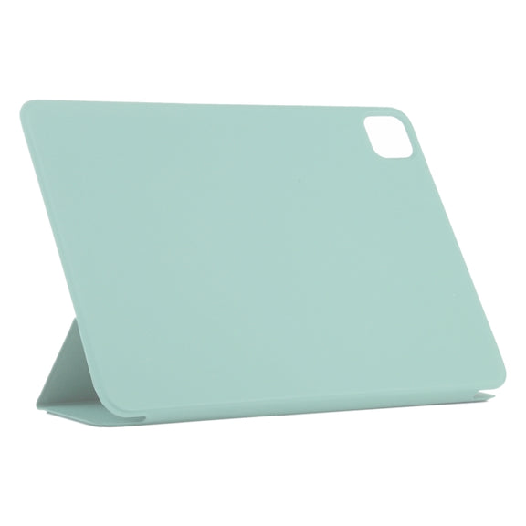 For iPad Pro 13 2024 Double-sided Clip Non-buckle Magnetic PU Smart Tablet Case(Light Green)