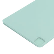 For iPad Pro 13 2024 Double-sided Clip Non-buckle Magnetic PU Smart Tablet Case(Light Green)